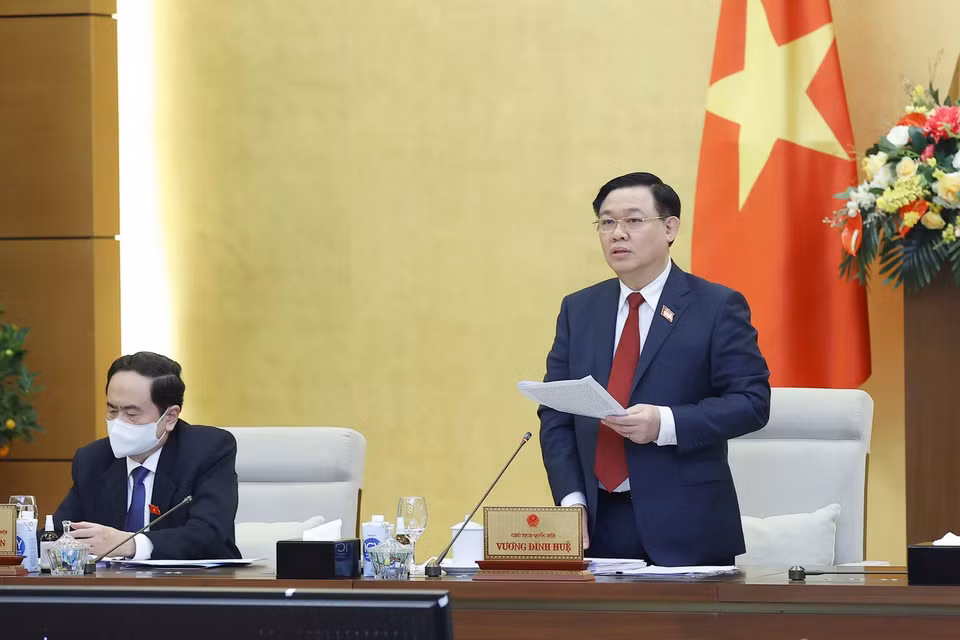 Chủ tịch Quốc hội Vương Đình Huệ. (Ảnh: Doãn Tấn/TTXVN)