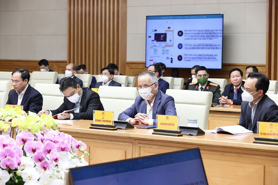  Đại diện các bộ, ngành và thành viên Tổ công tác Đề án tham dự hội nghị. (Ảnh: Dương Giang/TTXVN) 