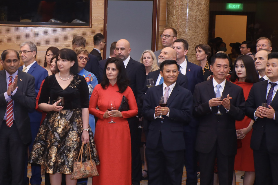 Các đại biểu dự Lễ kỷ niệm. (Ảnh: Lâm Khánh/TTXVN)