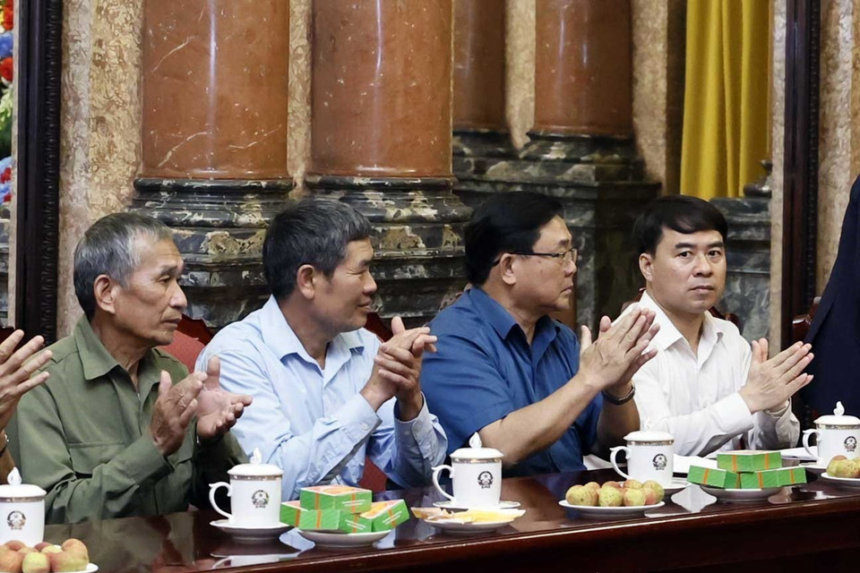 Các đại biểu tham gia buổi tiếp. (Ảnh: Thống Nhất/TTXVN)