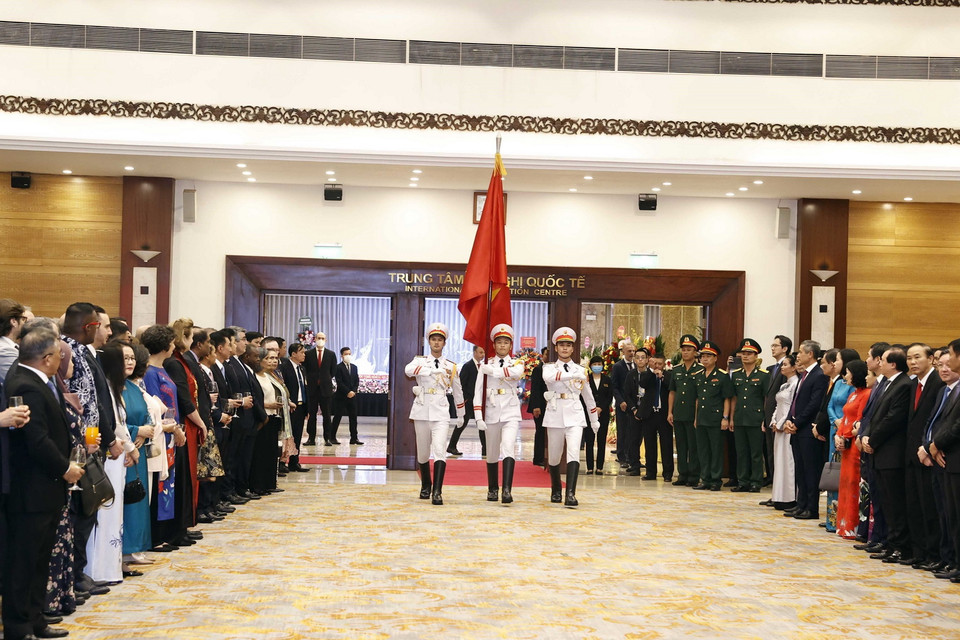 Quang cảnh Lễ kỷ niệm. (Ảnh: Thống Nhất/TTXVN)