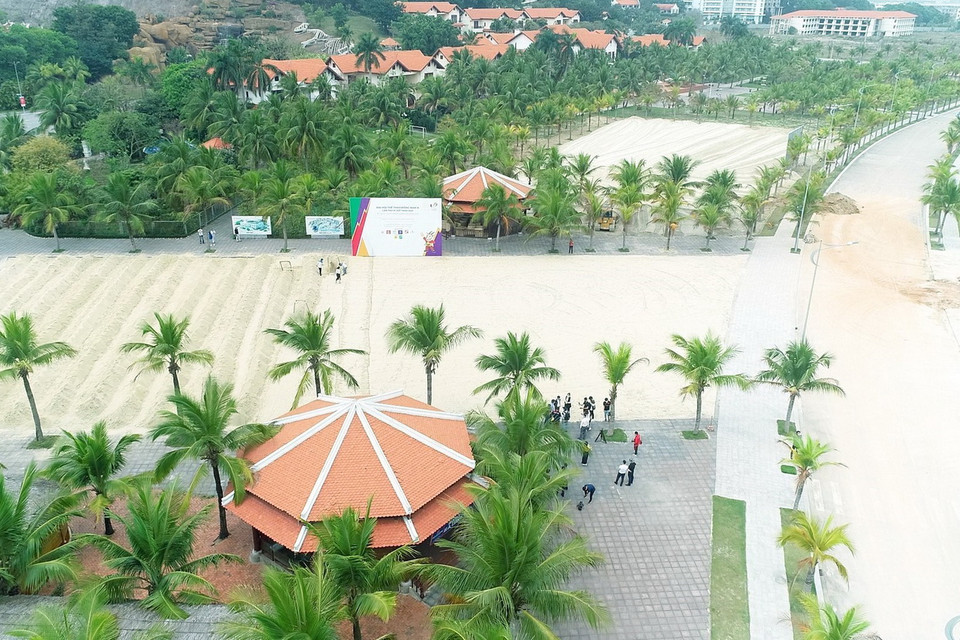  Tập đoàn Tuần Châu chi trên 13 tỷ đồng cho công tác cải tạo, nâng cấp, đầu tư hạ tầng phục vụ SEA Games 31. Các phần việc đã cơ bản hoàn thành. (Ảnh: Thanh Vân/TTXVN)