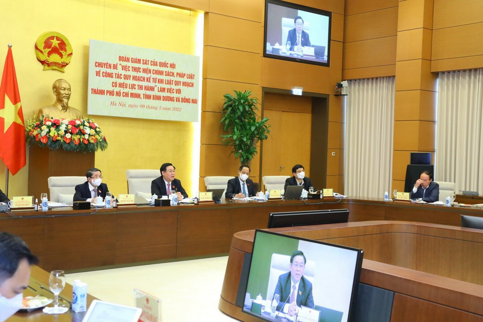 Quang cảnh buổi làm việc. (Ảnh: Văn Điệp/TTXVN)