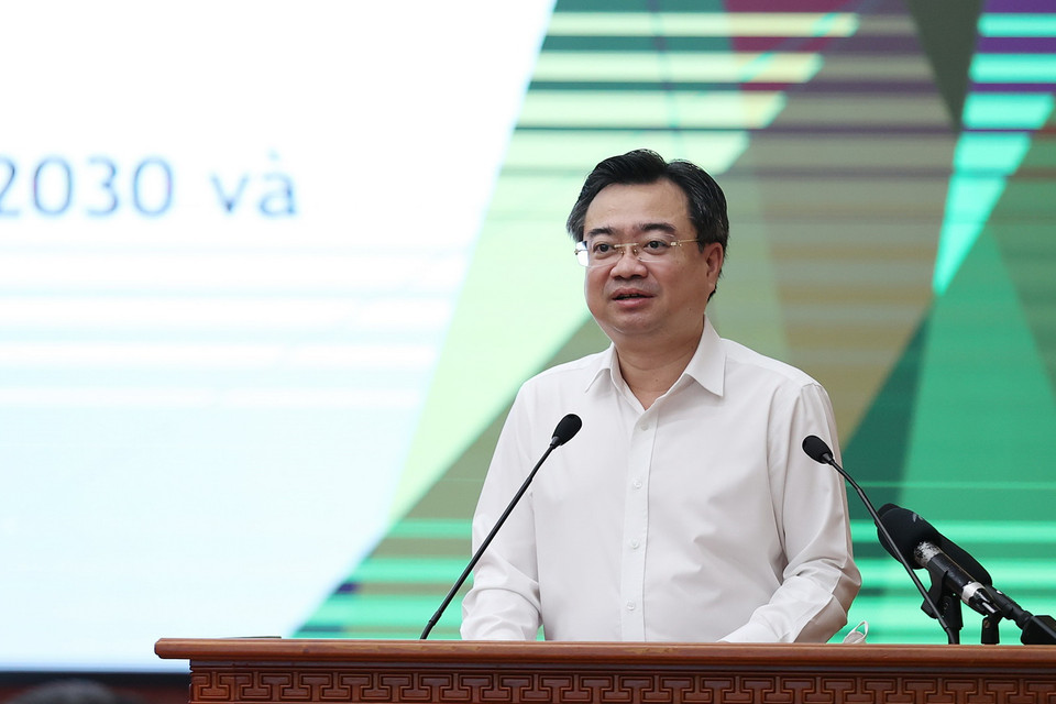  Bộ trưởng Bộ Xây dựng Nguyễn Thanh Nghị phát biểu. (Ảnh: Dương Giang/TTXVN)