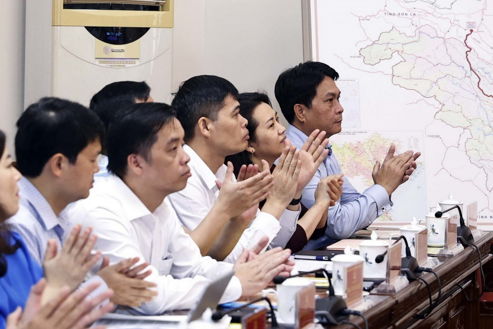 Các đại biểu dự buổi làm việc. (Ảnh: Thống Nhất/TTXVN)