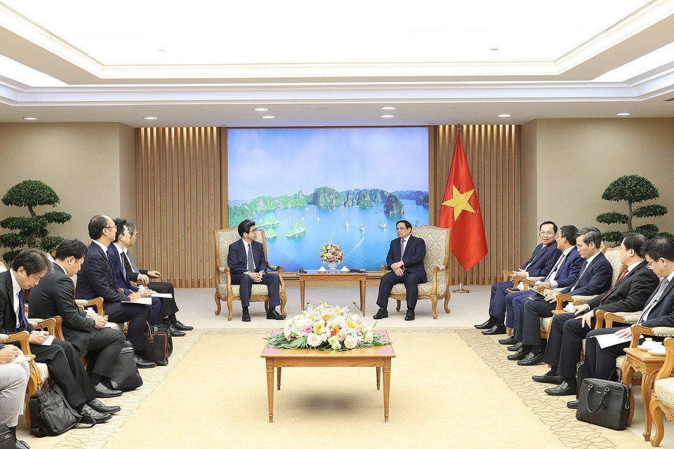 Quang cảnh buổi tiếp. (Ảnh: Dương Giang/TTXVN) 