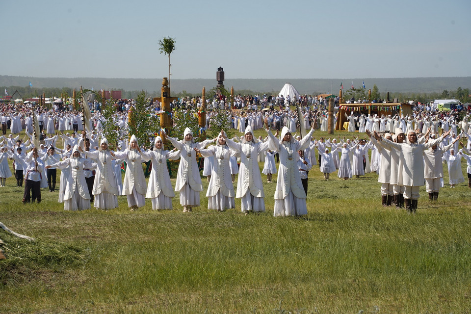  Nghi thức ban phước Algys. (Ảnh: Duy Trinh/TTXVN)