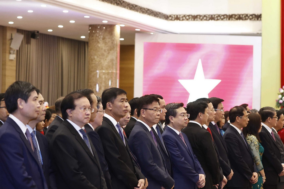 Các đại biểu dự Lễ kỷ niệm. (Ảnh: Thống Nhất/TTXVN)