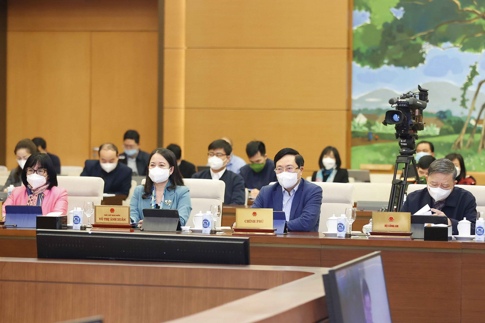 Đại biểu dự phiên họp. (Ảnh: Doãn Tấn/TTXVN)