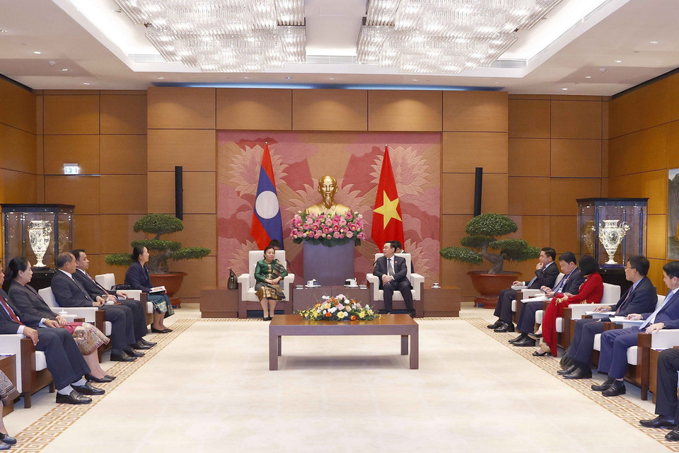 Quang cảnh buổi tiếp. (Ảnh: Doãn Tấn/TTXVN)