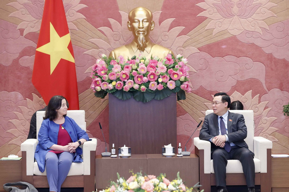 Quang cảnh buổi tiếp. (Ảnh: Doãn Tấn/TTXVN)