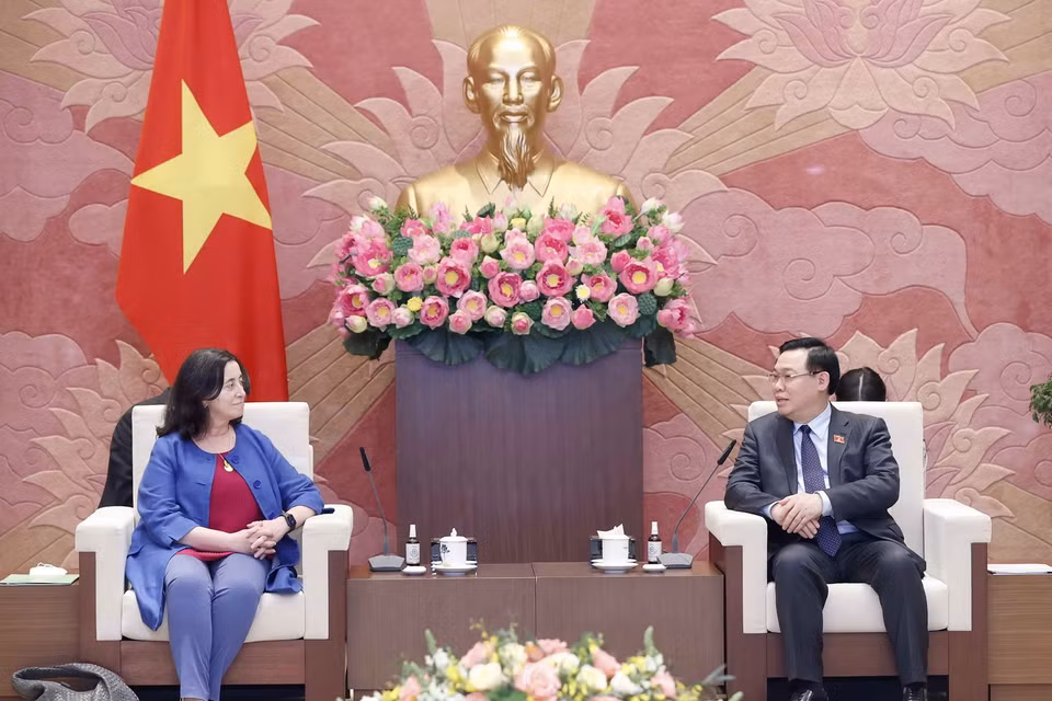 Quang cảnh buổi tiếp. (Ảnh: Doãn Tấn/TTXVN)