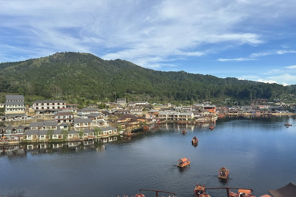 Làng Tình yêu Thái (Ban Rak Thai) - ngôi làng được mệnh danh là đẹp nhất Thái Lan ở Mae Hong Son. (Ảnh: Huy Tiến/TTXVN)