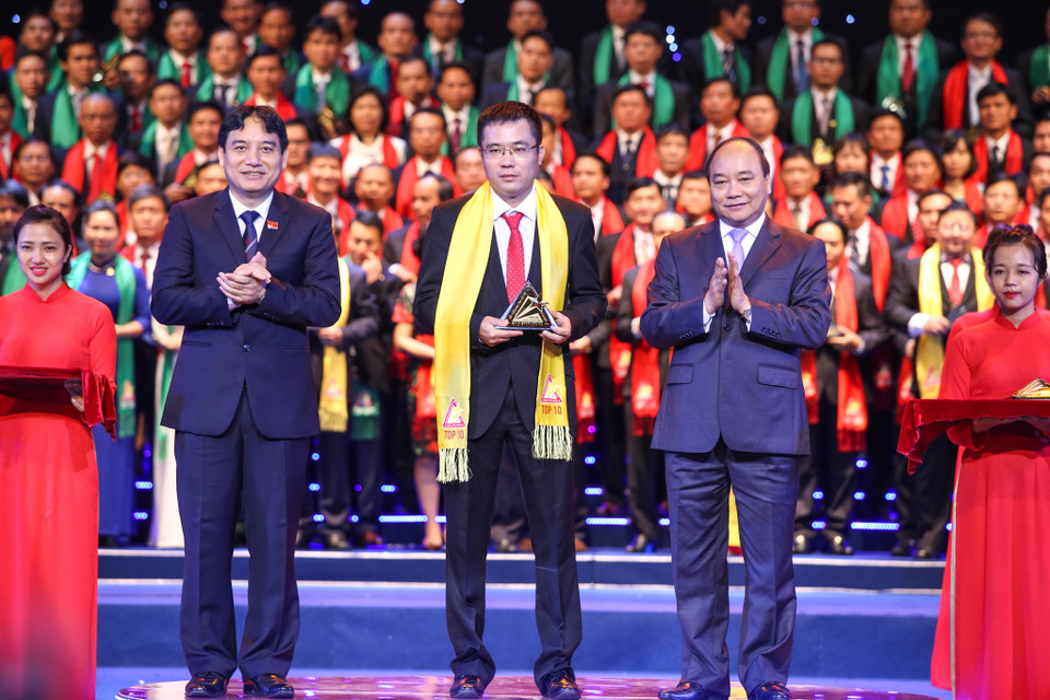 FPT tiếp tục khẳng định vị trí là doanh nghiệp công nghệ thông tin - viễn thông hàng đầu Việt Nam khi lần thứ 4 lọt vào Top 10. (Ảnh: Minh Sơn/Vietnam+)