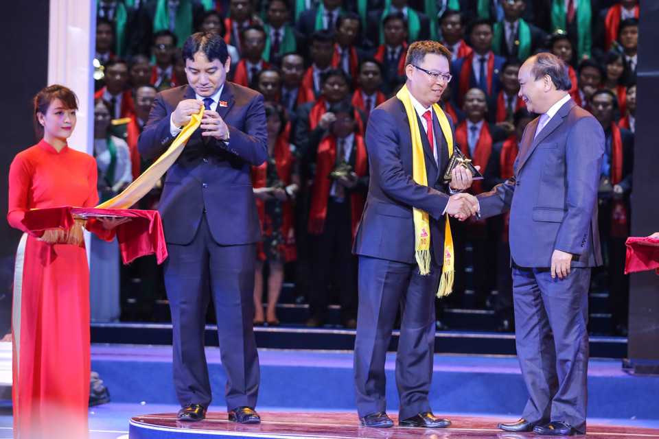 VietinBank, một trong những ngân hàng lớn của Việt Nam được vinh dự nằm trong Top 10 thương hiệu mạnh. (Ảnh: Minh Sơn/Vietnam+)