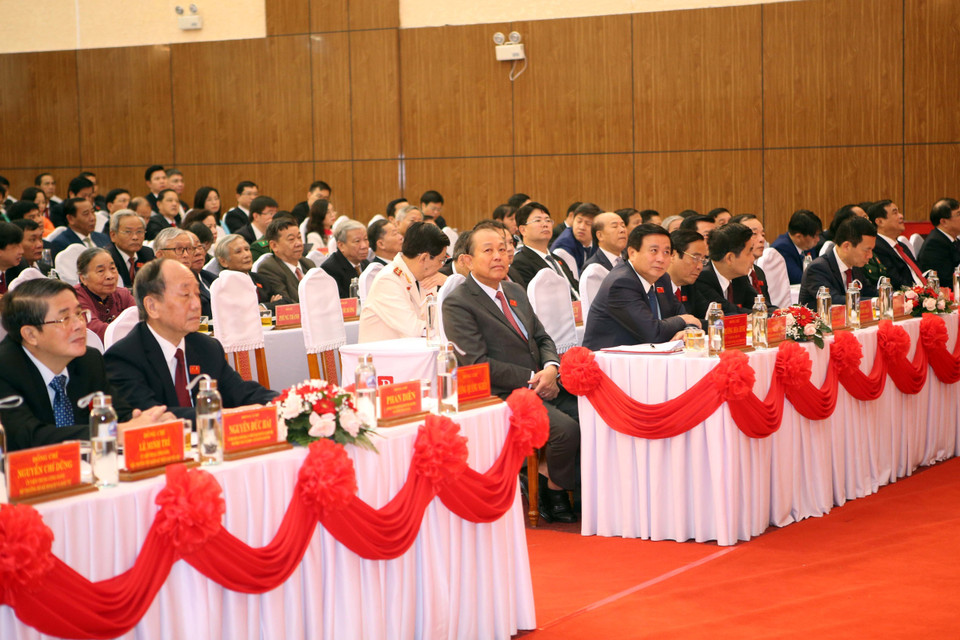 Ủy viên Bộ Chính trị, Phó Thủ tướng Thường trực Chính phủ Trương Hòa Bình dự Đại hội. (Ảnh: Trần Lê Lâm/TTXVN)