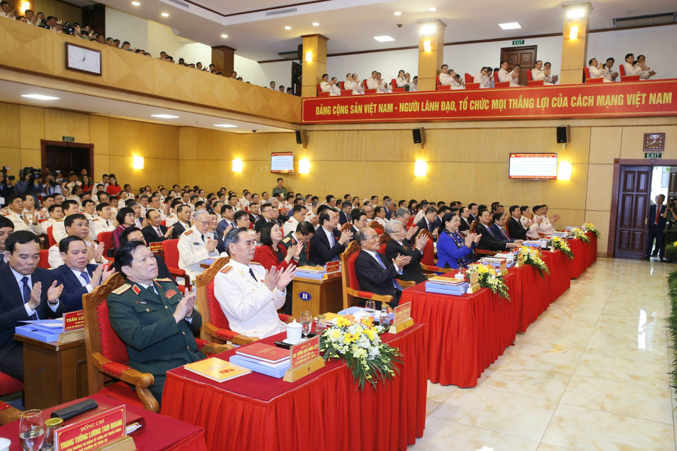 Đại biểu dự đại hội. (Ảnh: Doãn Tấn/TTXVN)