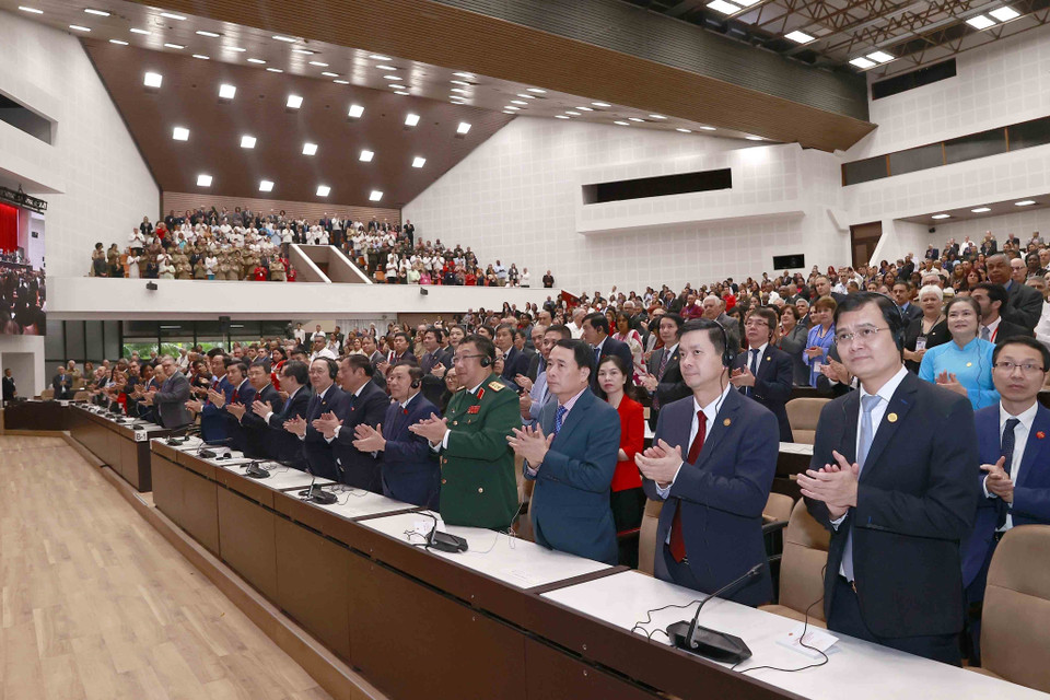 Đại biểu Việt Nam dự phiên họp. (Ảnh: Doãn Tấn/TTXVN)