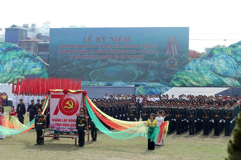 Quang cảnh lễ míttinh. (Ảnh: Phan Tuấn Anh/TTXVN)