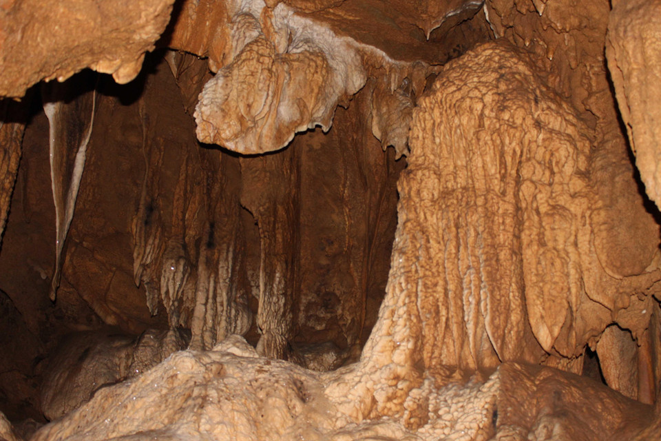 Vẻ đẹp trong hang động Huổi Đáp. (Ảnh: Xuân Tiến/TTXVN)