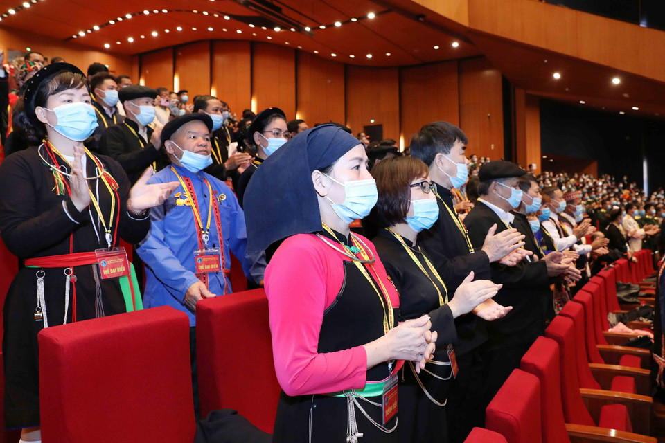 Đại biểu dự khai mạc Đại hội. (Ảnh: Phương Hoa/TTXVN)