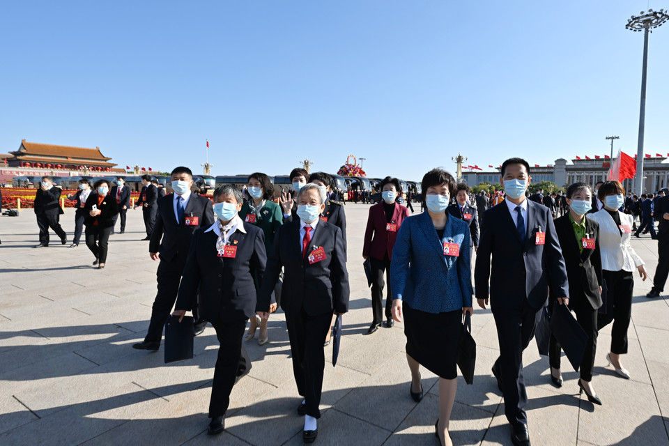 Các đại biểu về dự Đại hội. (Ảnh: THX/TTXVN)