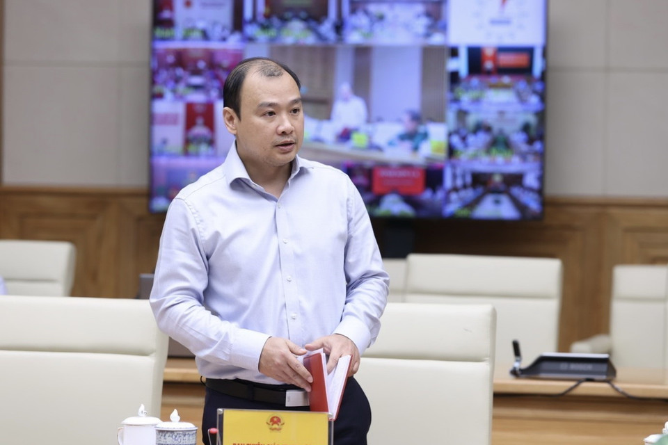 Phó Trưởng Ban Tuyên giáo Trung ương Lê Hải Bình phát biểu. (Ảnh: Dương Giang/TTXVN)