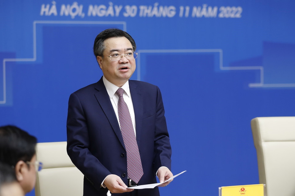 Bộ trưởng Bộ Xây dựng Nguyễn Thanh Nghị phát biểu. (Ảnh: Dương Giang/TTXVN)