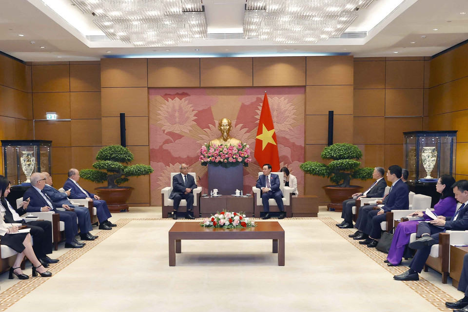 Quang cảnh buổi tiếp. (Ảnh: Doãn Tấn/TTXVN)