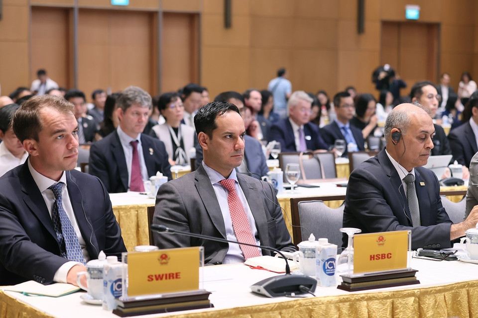 Các doanh nghiệp nước ngoài tham dự hội nghị. (Ảnh: Dương Giang/TTXVN)