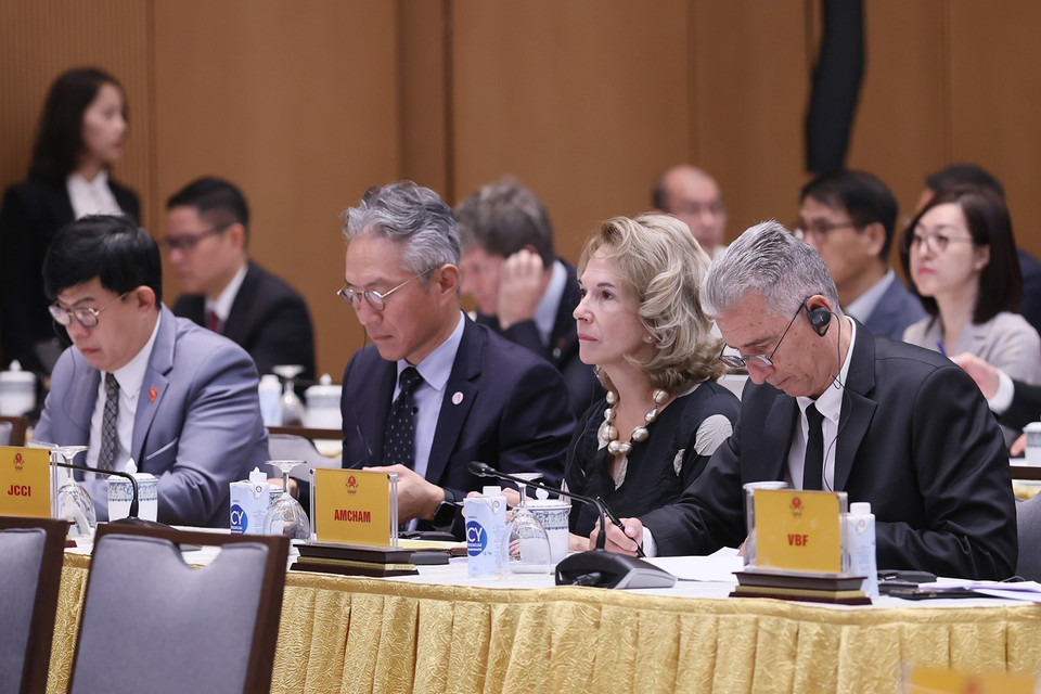 Các doanh nghiệp nước ngoài tham dự hội nghị. (Ảnh: Dương Giang/TTXVN)