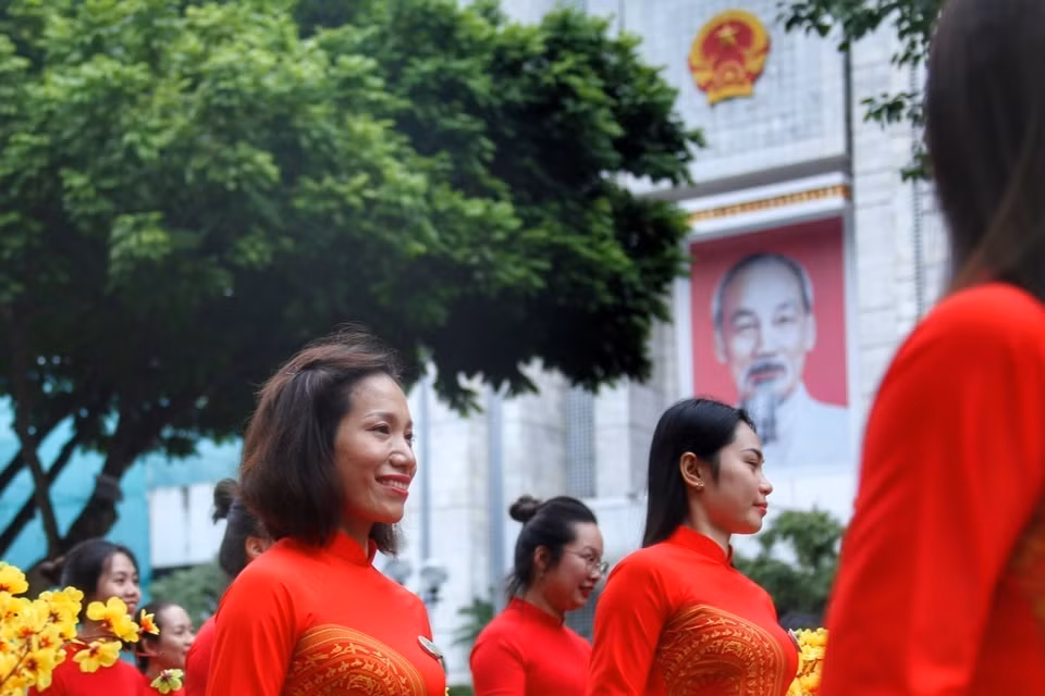 Lễ hội Áo dài Du lịch Hà Nội 2023 nhằm hướng tới mục tiêu phát triển, quảng bá du lịch Hà Nội nói riêng, Việt Nam nói chung. (Ảnh: Tuấn Đức/TTXVN)