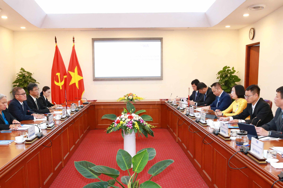 Quang cảnh hội đàm. (Ảnh: Phương Hoa/TTXVN)