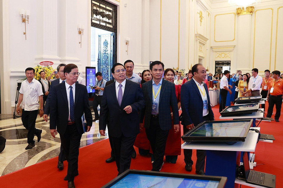 Thủ tướng Phạm Minh Chính đến dự Hội nghị công bố quy hoạch và xúc tiến đầu tư tỉnh Khánh Hòa năm 2023. (Ảnh: Dương Giang/TTXVN)