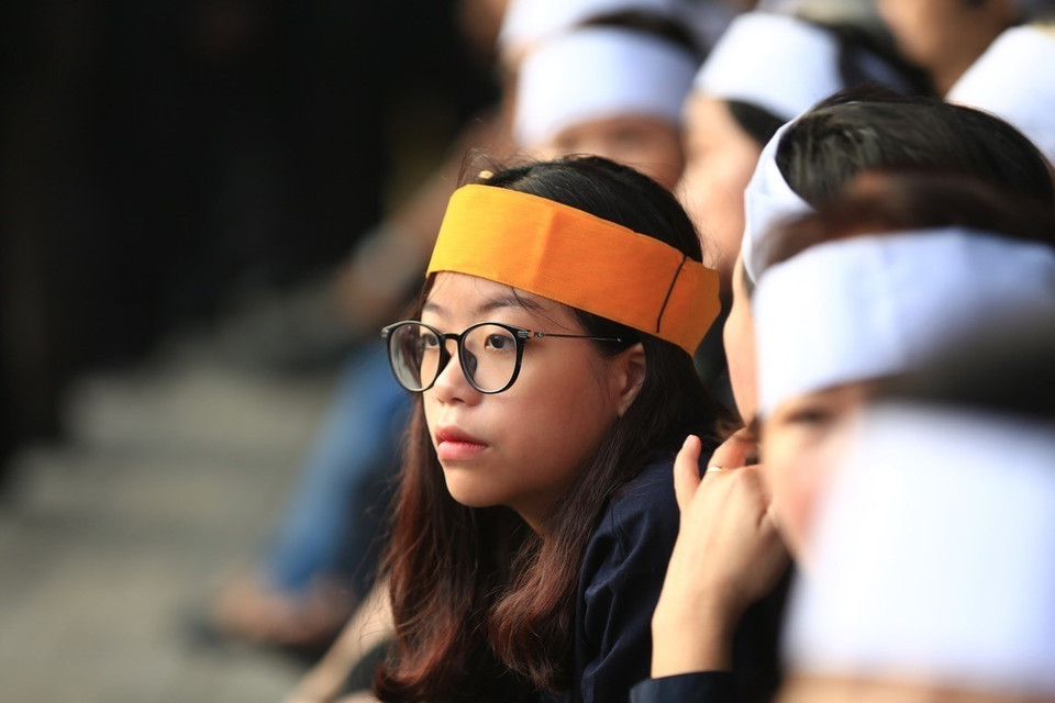 Những hình ảnh xúc động tại lễ tang nguyên Tổng Bí thư Đỗ Mười. (Ảnh: Trọng Đạt/TTXVN)