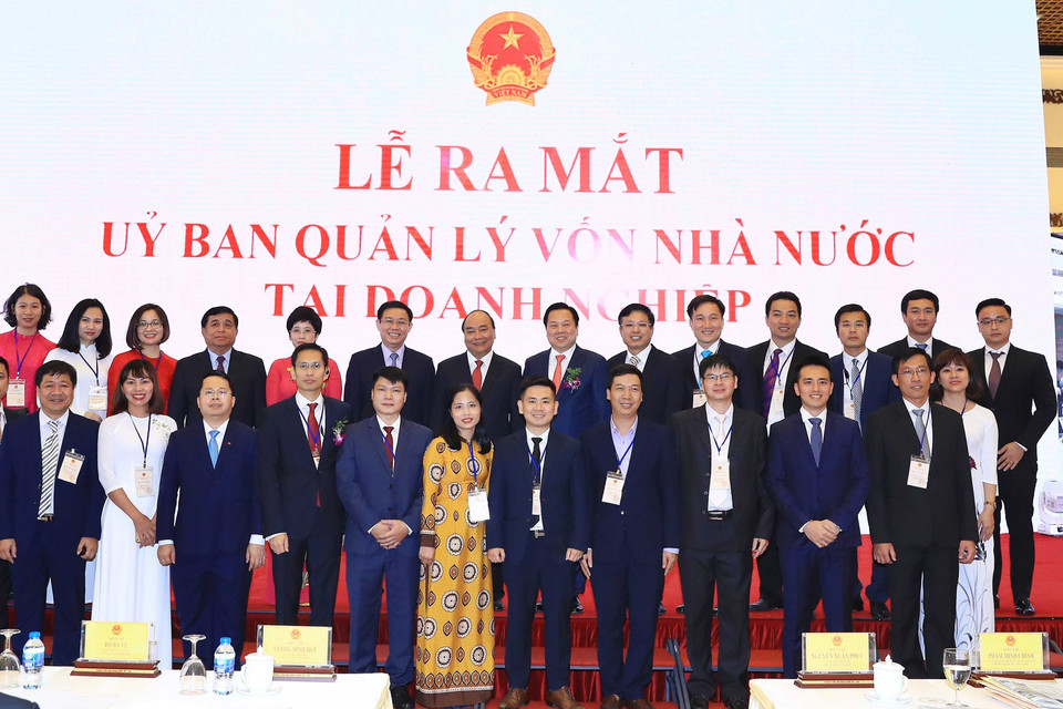 Thủ tướng Nguyễn Xuân Phúc và các đại biểu tại buổi lễ. (Ảnh: Thống Nhất/TTXVN)