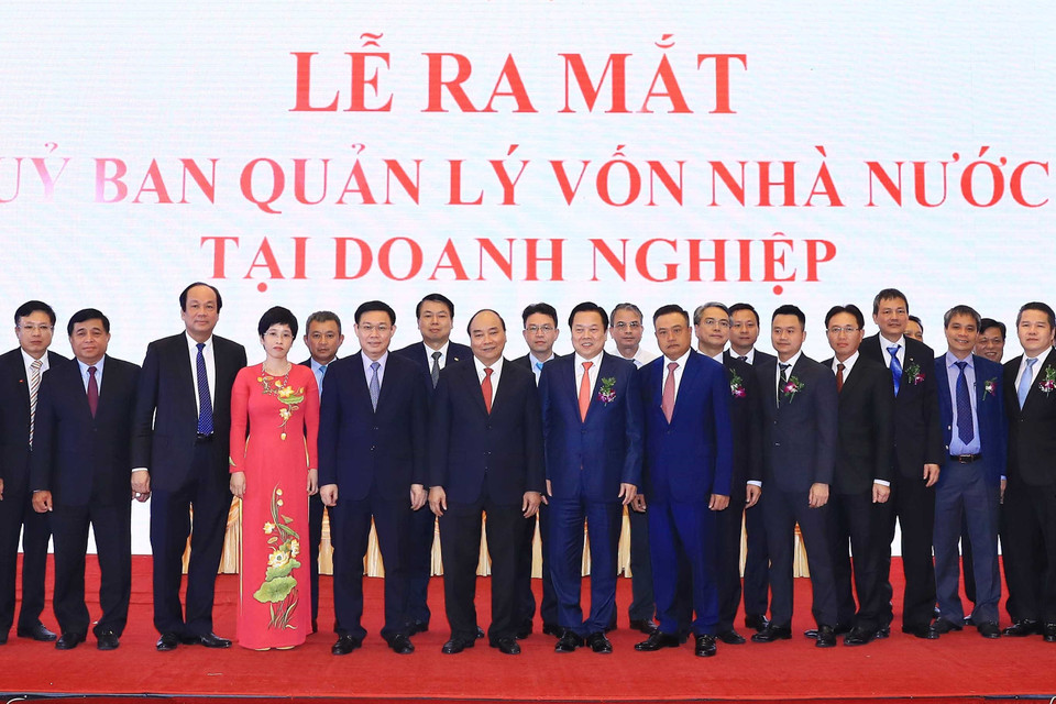 Thủ tướng Nguyễn Xuân Phúc và các đại biểu tại buổi lễ. (Ảnh: Thống Nhất/TTXVN)