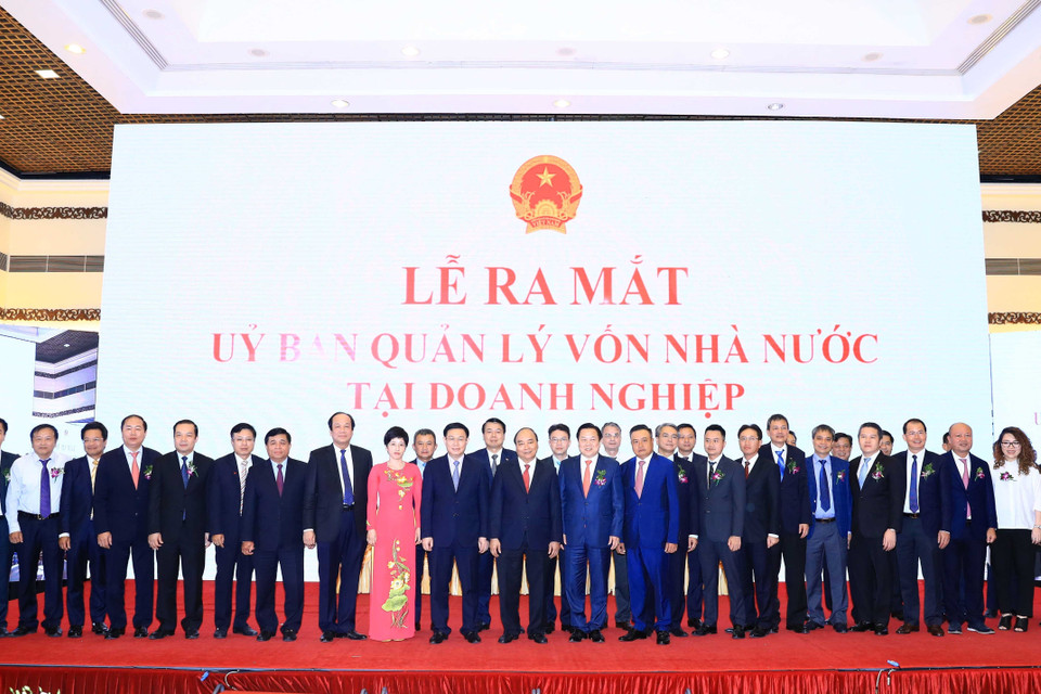 Thủ tướng Nguyễn Xuân Phúc và các đại biểu tại buổi lễ. (Ảnh: Thống Nhất/TTXVN)