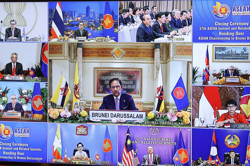 Lễ bế mạc Hội nghị Cấp cao ASEAN 37 và các Hội nghị Cấp cao liên quan. (Ảnh: Thống Nhất/TTXVN)