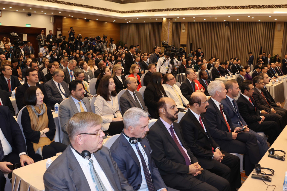 Các đại biểu tại lễ khai mạc. (Ảnh: Thống Nhất/TTXVN)