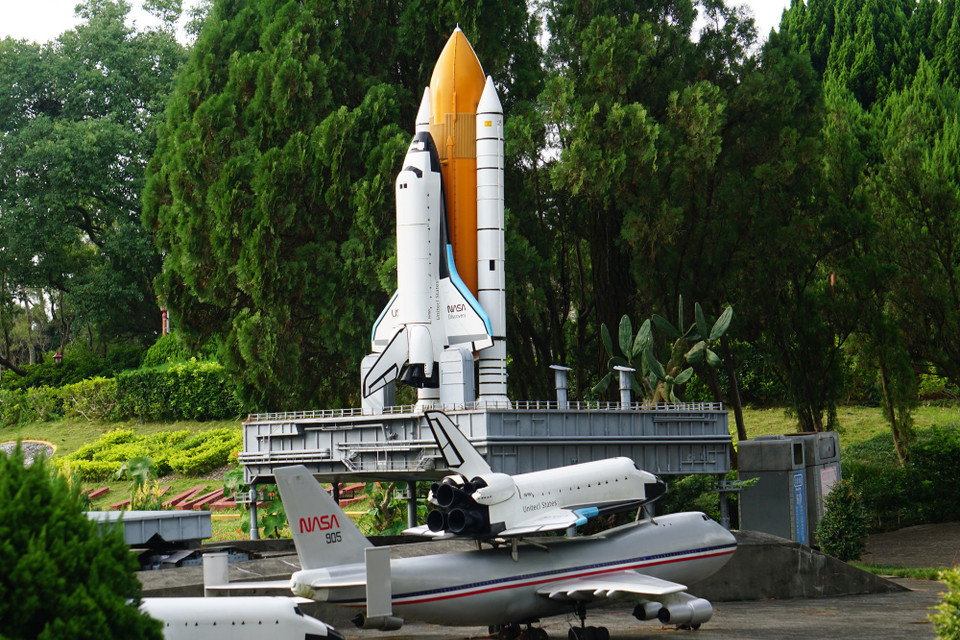 Mô hình thu nhỏ của Trung tâm Vũ trụ NASA (Hoa Kỳ). (Ảnh: Trần Long/Vietnam+)