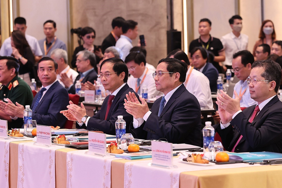 Thủ tướng Phạm Minh Chính đến dự Diễn đàn Đầu tư Đà Nẵng năm 2022. (Ảnh: Dương Giang/TTXVN)