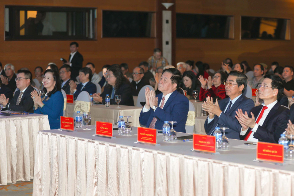 Đại biểu dự lễ kỷ niệm. (Ảnh: Thanh Tùng/TTXVN)