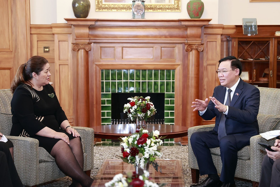 Chủ tịch Quốc hội Vương Đình Huệ đang trong chuyến thăm chính thức New Zealand từ ngày 3-7/12/2022. (Ảnh: Doãn Tấn/TTXVN)