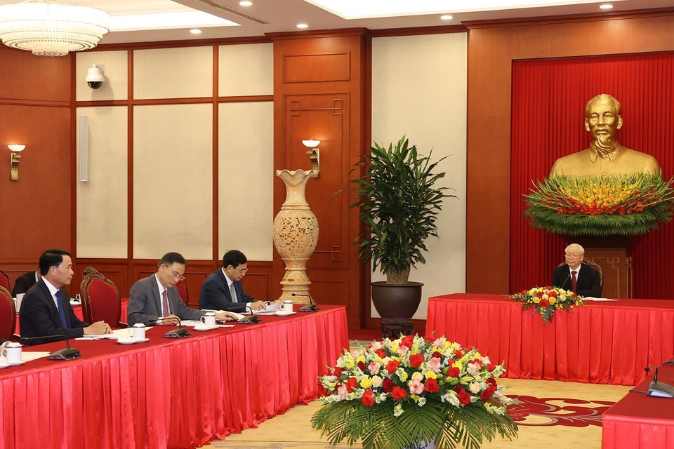 Quan hệ Việt Nam-Indonesia thời gian qua không ngừng phát triển với các chuyến thăm, tiếp xúc thường xuyên giữa các lãnh đạo cấp cao, sự phối hợp chặt chẽ tại các diễn đàn quốc tế và khu vực. (Ảnh: Trí Dũng/TTXVN)