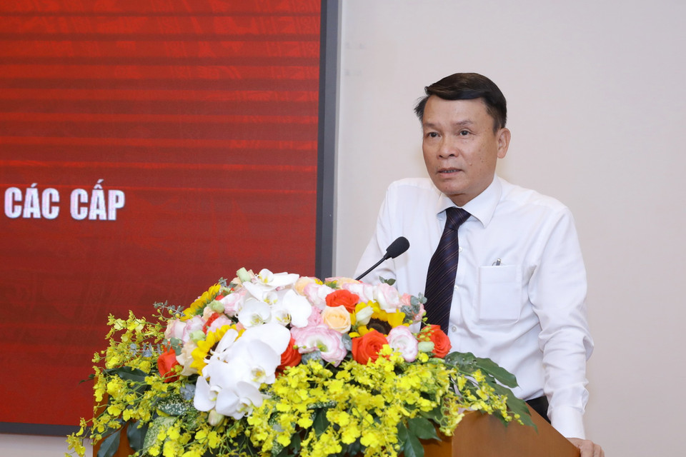 Ông Nguyễn Đức Lợi, Tổng Giám đốc TTXVN, phát biểu. (Ảnh: Văn Điệp/TTXVN)