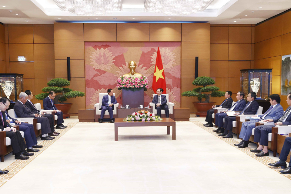 Quang cảnh buổi tiếp. (Ảnh: Doãn Tấn/TTXVN)