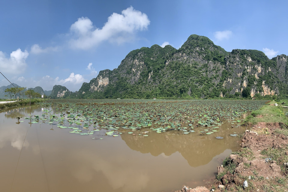 Khu vực dự án Bệnh viện Lão khoa trung ương cơ sở 2 tại xã Khả Phong, huyện Kim Bảng (Hà Nam). (Ảnh: Dương Giang/TTXVN)