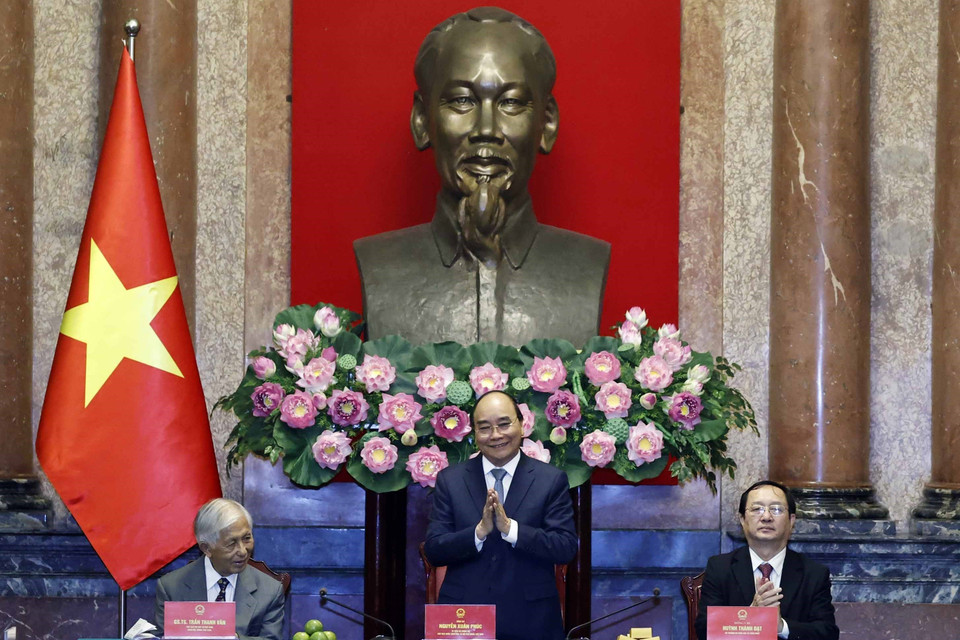 Quang cảnh buổi tiếp. (Ảnh: Thống Nhất/TTXVN)