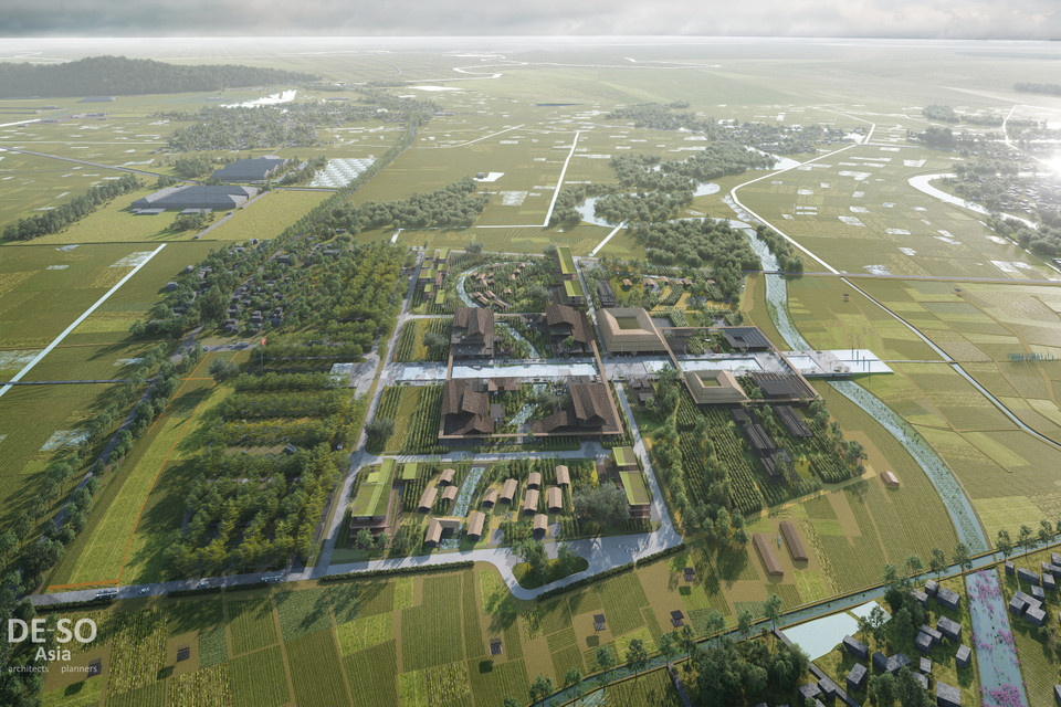 Phối cảnh quy hoạch bảo tồn, tôn tạo Khu lưu niệm Chủ tịch Hồ Chí Minh. (Nguồn: Vietnam+)